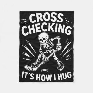 Eishockey-Trainer Spieler, Cross Checking So bin i Fleecedecke