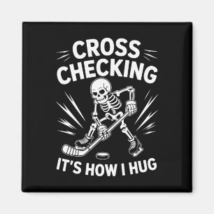 Eishockey-Trainer-Spieler, Cross-Checking So bin i Magnet