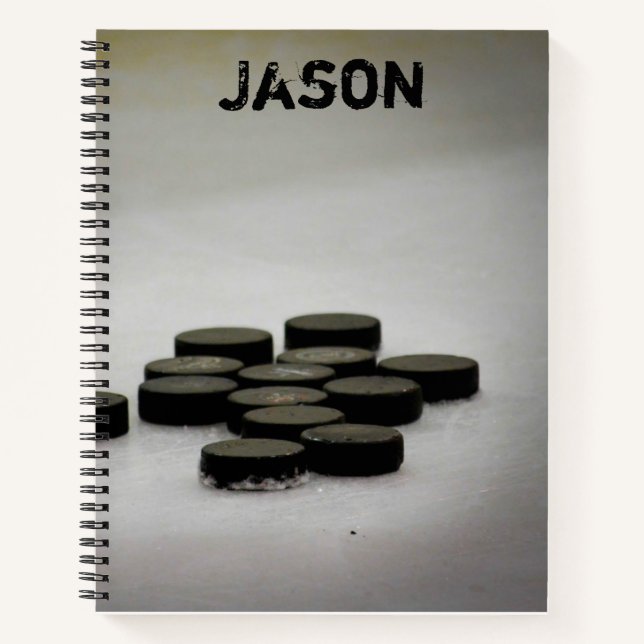 Eishockey-Uni Ruled School Notebook Notizbuch (Vorderseite)