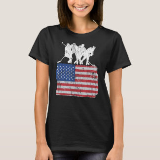 Eishockey USA Flagge Eishockey Eishockey Eishockey T-Shirt
