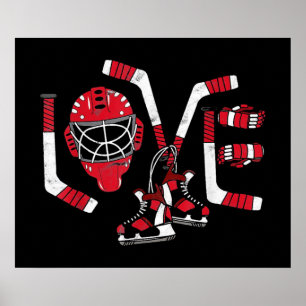 Eishockey-Valentinstag Poster