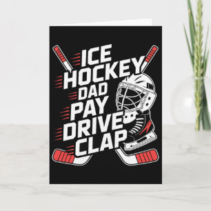 Eishockey-Vater-Bezahle-Fahrt-Klatschen, Hockey-Va Karte