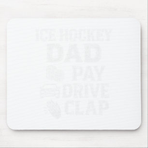Eishockey-Vater bezahlt Fahrt Klatschen Lustiger V Mousepad