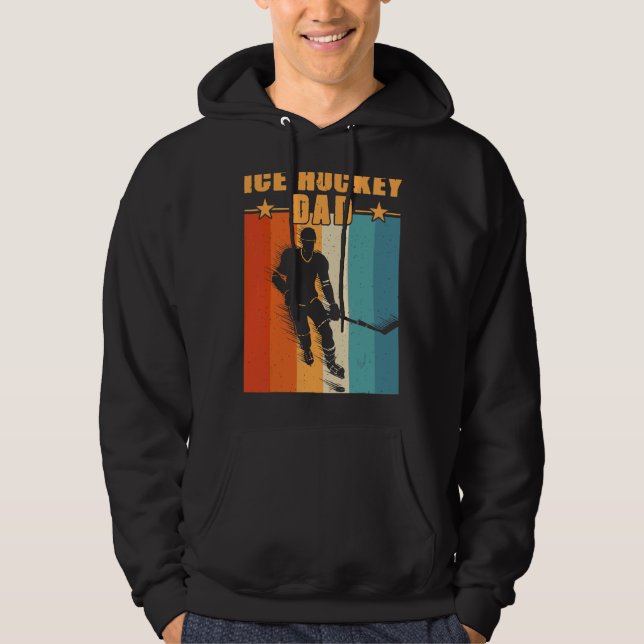 Eishockey-Vater Hoodie (Vorderseite)