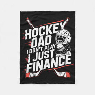 Eishockey-Vater ich spiele nicht, ich finanziere n Fleecedecke