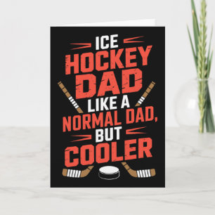Eishockey-Vater wie ein normaler Vater, aber coole Karte