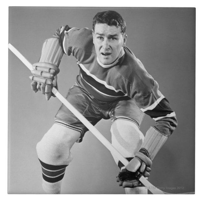 Eishockey-Verteidiger Fliese (Vorderseite)