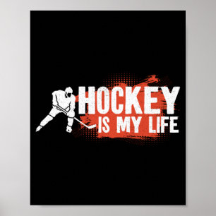 Eishockey Vintage-Hockey ist mein Leben 1 Poster