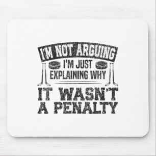 Eishockey Vintage Ich Streite Nicht Ich Erkläre Nu Mousepad