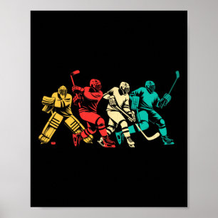 Eishockey Vintage Poster