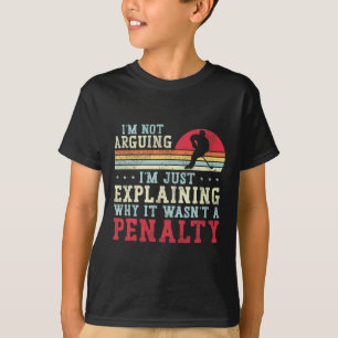 Eishockey Vintage Retro Ich streite nicht, ich erk T-Shirt