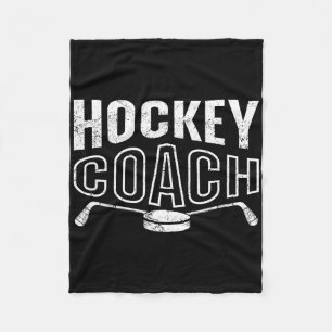 Eishockey Vintage Trainer Hockey Coach Fleecedecke