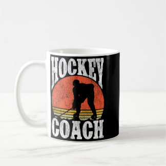 Eishockey-Vintage-Trainer Retro-Eishockey-Trainer Kaffeetasse