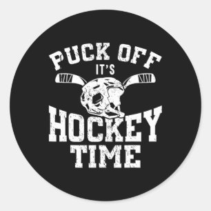 Eishockey Vintage Wortspiel Puck Aus Es Ist Hockey Runder Aufkleber