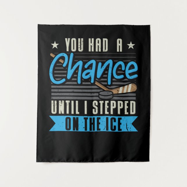 Eishockey Wandteppich (Vorderseite)