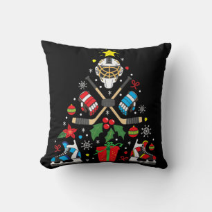 Eishockey Weihnachtsbaum Spaß Weihnachtsgeschenk B Kissen