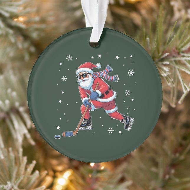 Eishockey Weihnachtsfeier Eissportteam Ornament (Baum)