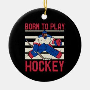 Eishockey-Wintersport Keramik Ornament