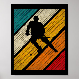Eishockey-Wintersport_retro Vintage für Hockey P Poster