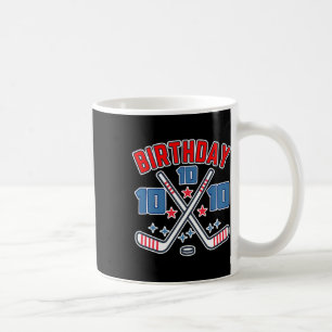 Eishockey Zehn Geburtstag Junge 10. Party Jungen A Kaffeetasse