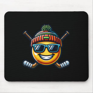 Eishockey-Zitrone Cool Sport Spaß Sticks Mousepad