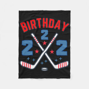 Eishockey Zwei Geburtstagsjunge 2. Party Jungen Al Fleecedecke