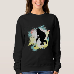 Eishockeyfarben für den Eishockeyspieler Winterspo Sweatshirt