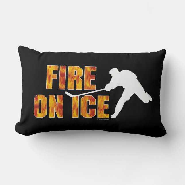Eishockeyfeuer Lendenkissen (Vorderseite)