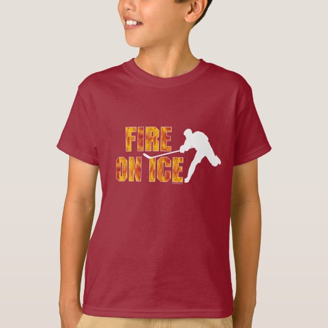 Eishockeyfeuer T-Shirt (Vorderseite)