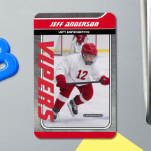 Eishockeyhandelskarte für Rot-Metal-Eishockey Magn