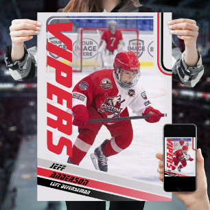 Eishockeyhandelskarte Poster