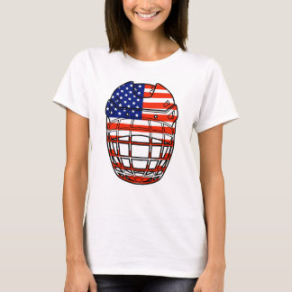 Eishockeyhelm - USA T-Shirt