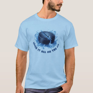 Eishockeypuck Wintersportdesign T-Shirt