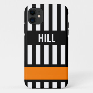 Eishockeyreferent Zebra Stripe Personalisiert Case-Mate iPhone Hülle