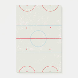 Eishockeyschläger Rink gestört Style Grafik Post-it Klebezettel
