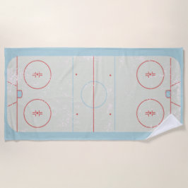 Eishockeyschläger Rink gestört Style Grafik Strandtuch