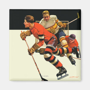 Eishockeyspiel Magnet