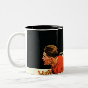 Eishockeyspiel Zweifarbige Tasse