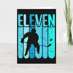Eishockeyspieler 11. Geburtstag Jungen Eishockey  Karte