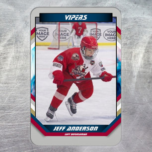 Eishockeyspieler-Andenken auf coolgrau kundenspezi Magnet