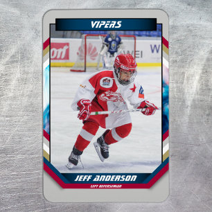 Eishockeyspieler-Andenken auf coolgrau kundenspezi Magnet