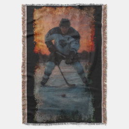 Eishockeyspieler bei Sunset Decke