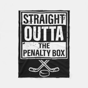 Eishockeyspieler direkt aus der Strafbank Fleecedecke