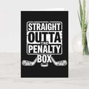 Eishockeyspieler direkt aus der Strafbank Karte