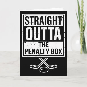 Eishockeyspieler direkt aus der Strafbank Karte