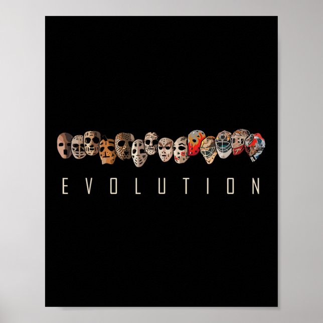 Eishockeyspieler-Erbe Evolution des Hockey Goa Poster (Vorne)