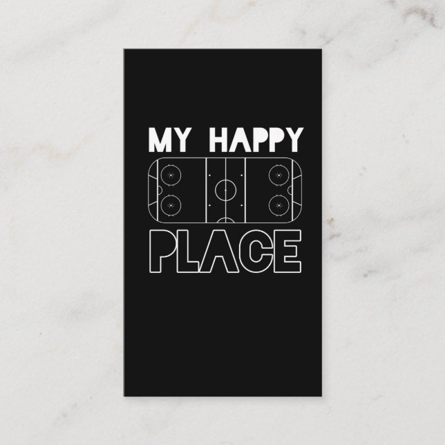 Eishockeyspieler Goalie Center Verteidigung Field Visitenkarte (Vorderseite)