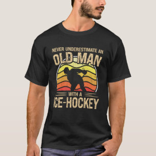 Eishockeyspieler Männer Frauen unterschätzen nie e T-Shirt
