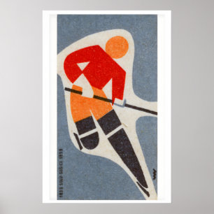 Eishockeyspieler - Matchbox Druck - Tschechische W Poster