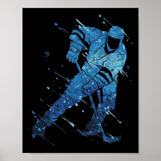Eishockeyspieler  poster (Vorne)